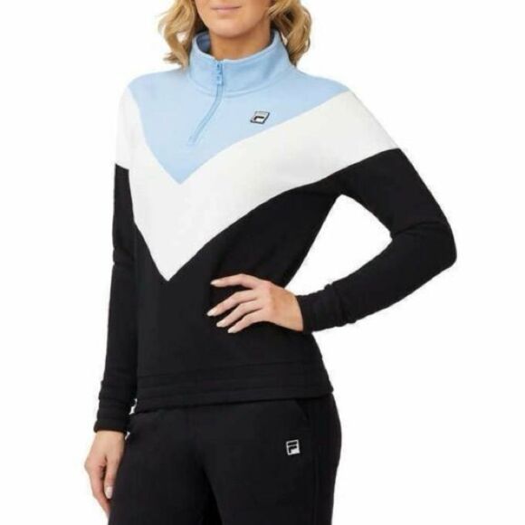 Fila Tops - NWOT Fila tricolor Light Blue Pullover Medium